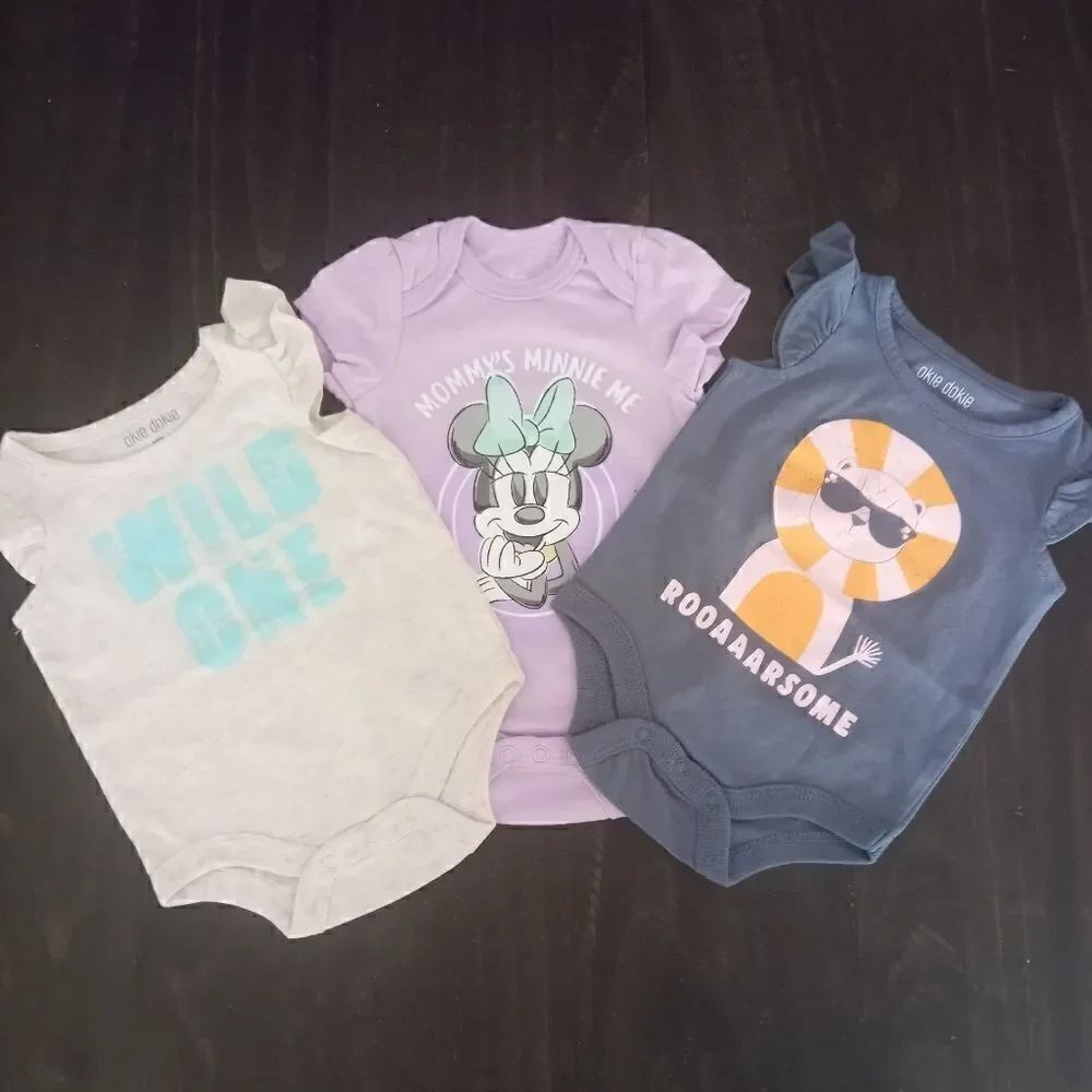 Okie dokie newborn onesies bundle of 3